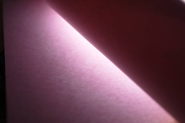 A macro abstract image of soft pink paper with visible texture and light filtering through a fold. The composition blends softness and structureideal for design, stationery, or art themes.