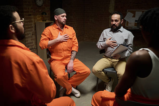 istock Diverse Group of Incarcerated Men Participating in Therapy Session in Prison 2223900695