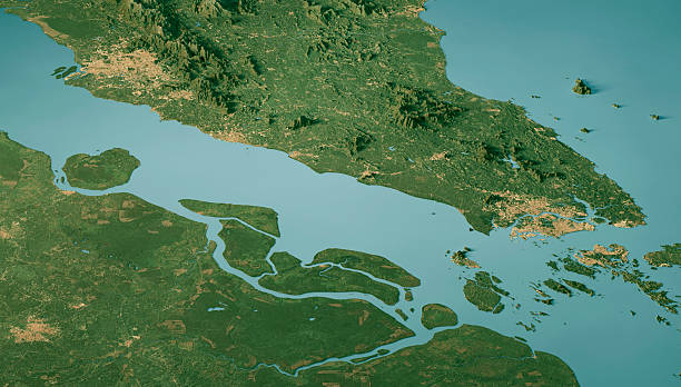 istock Strait Of Malacca Satellite Landscape View 3D Render Color 2223900807