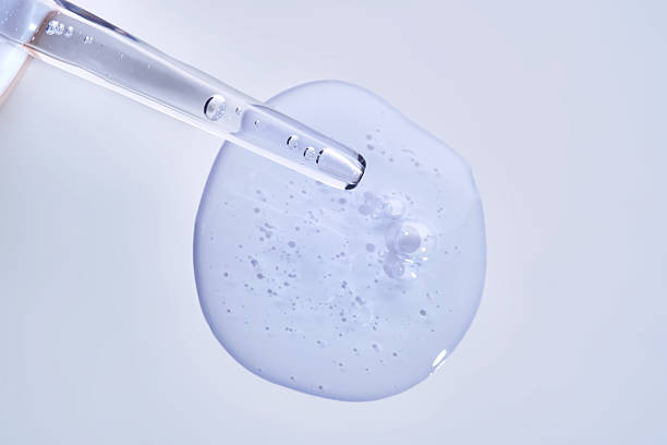 istock Pipette with delicate blue serum close-up. 2223904043