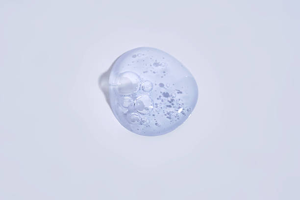 istock A drop of blue serum with bubbles. 2223904049