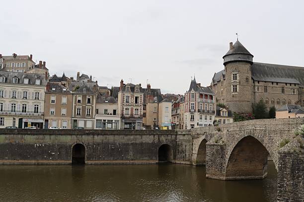 On May 24th 2025, Laval in France, during some days off in France, tourists visit the old city of Laval in the department of Mayenne