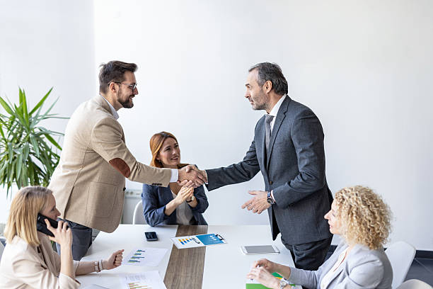 istock A confident handshake signals business collaboration. 2223906457
