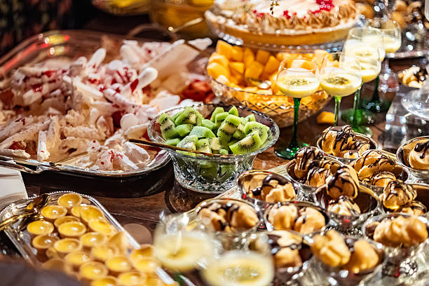 istock Lemon Pie and Fruit Delight at Elegant Dessert Buffet 2223909494