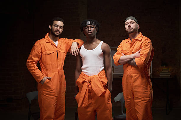istock Diverse Young Adult Men Standing Together during Group Therapy in Prison 2223909593
