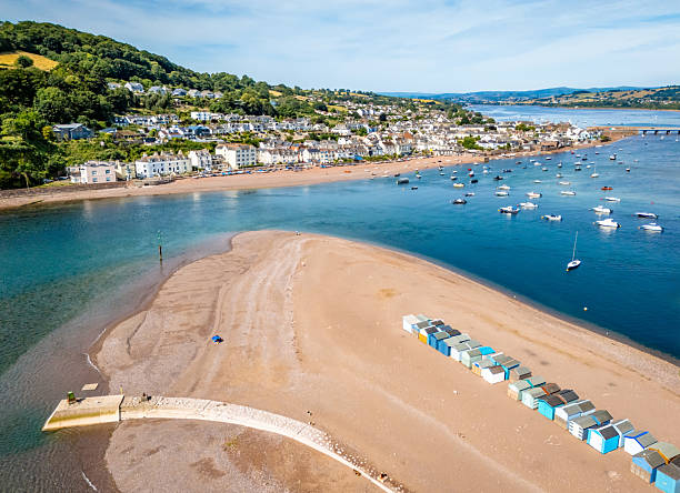 istock Beach huts on The Point headland in Teignmouth 2223910537