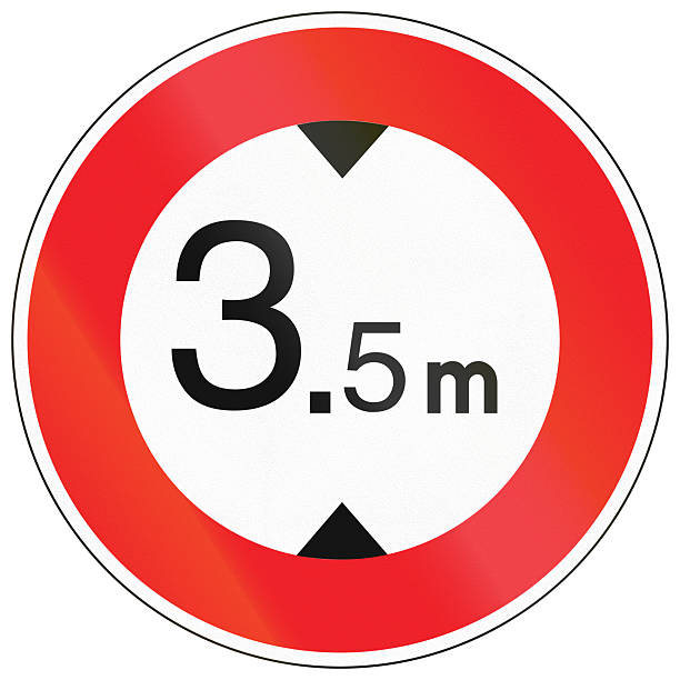istock Regulatory road sign in Cambodia - Height limit 2223913570