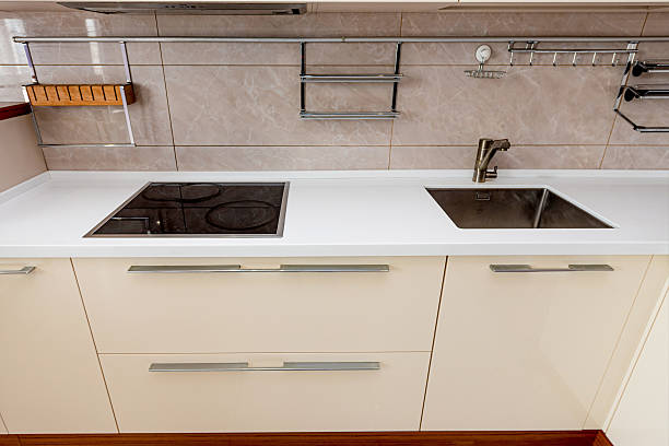 istock Style kitchen interior residential building, dining room design hotel apartment 2223919645