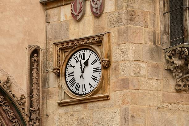 Prague Astronomical Clock in the Czech Republic. Historical architecture.