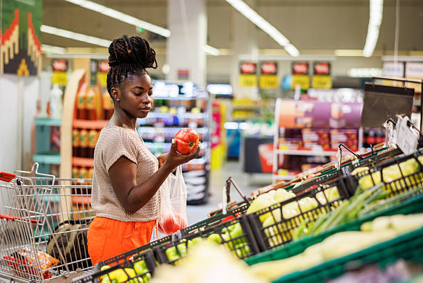 istock Joyful Woman Grocery Shopping on Weekend 2223923589