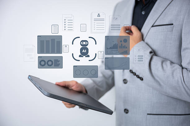 istock The Business man using AI robots to help analyze and increase efficiency in business 2223927987
