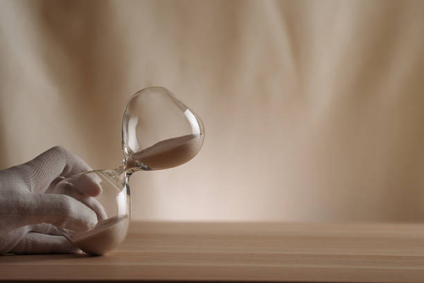 istock Minimalistic Hourglass with Sand Representing Time and Creative Concepts 2223933260