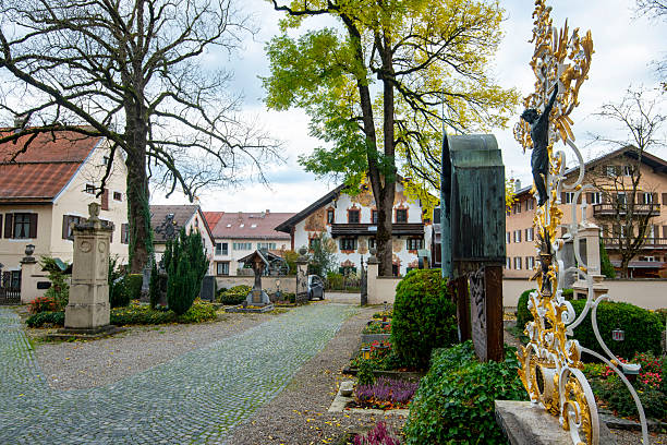 Frauenworth Abbey in Chiemsee garden, Fraueninsel, Germany