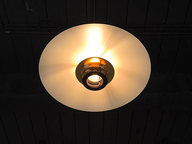 istock Mid-Century Modern Ceiling Lamp Warm Light and Elegant Design 2223940711