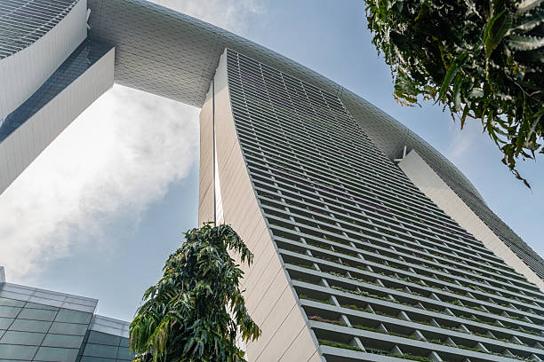 Singapore, Singapore, September 13th, 2016. Marina Bay Sands Mall and Hotel, as seen from the Olympic Walk