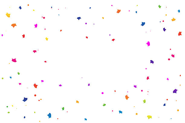istock Colorful Confetti on White Background. Congratulations Wallpaper. Celebration Party Banner. Vector Illustration 2223948350