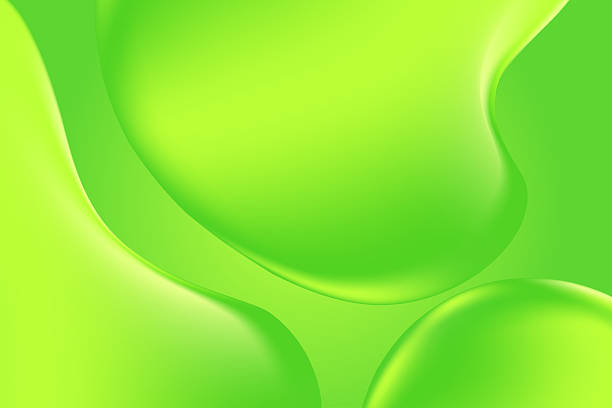 istock Abstract lime green, holographic liquid blobs, flowing aloe vera gel, fresh gradient texture background with copy space. Fluid organic forms, smooth fluid slime, collagen, serum. Beauty presentation 2223948487