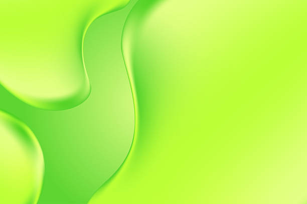 istock Abstract lime green, holographic liquid blobs, flowing aloe vera gel, fresh gradient texture background with copy space. Fluid organic forms, smooth fluid slime, collagen, serum. Beauty presentation 2223949325