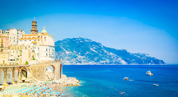 Amalfi is a town in the province of Salerno, region of Campania, Italy. Composite photo