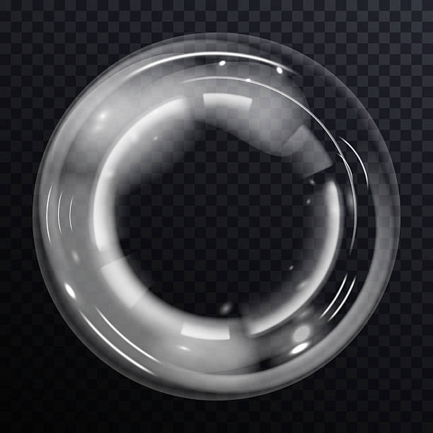 istock Transparent floating soap bubbles with soft glow and glassy surface. Use in product mockups, clean design, air icons, skincare templates or playful cartoon scenes 2223963018