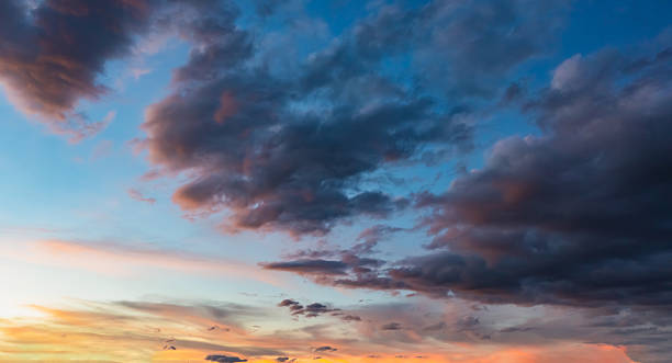 istock Clouds in the blue sky, Panoramic stage by light background during the summer day. 2223963846