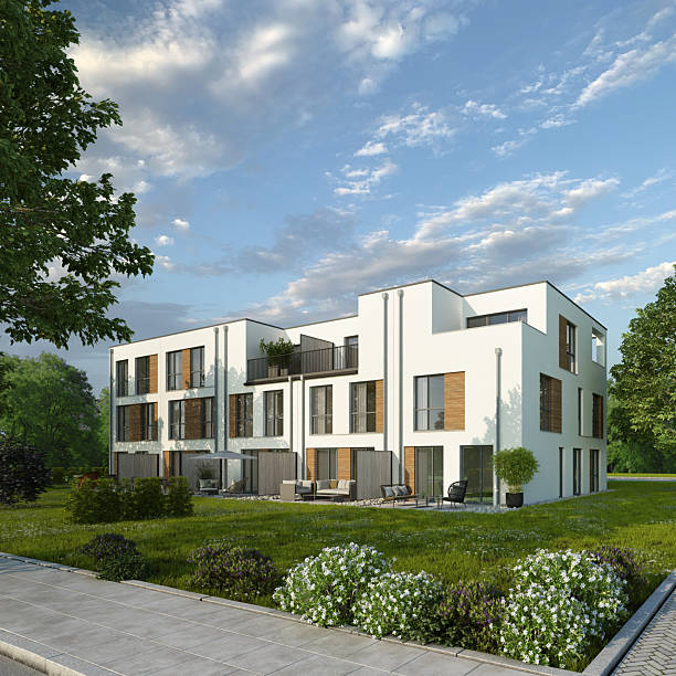 istock Modern town houses 2223964702