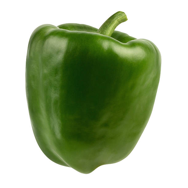istock Pepper green bell isolated on white background with clipping path 2223969420