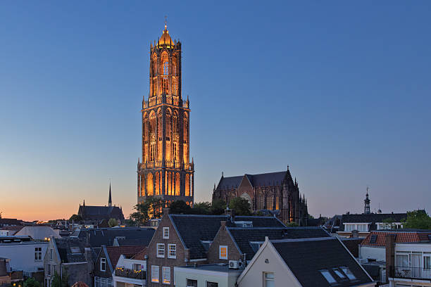 istock Illuminated Dom Tower in Utrecht. 2223985393
