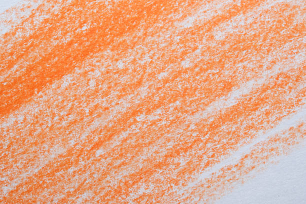 istock Warm orange strokes on textured paper 2223986116