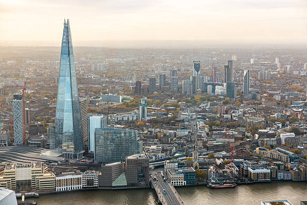 istock London skyline featuring skyscrapers and river Thames on a cloudy day 2223993396