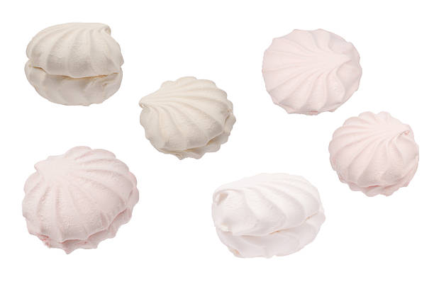 istock Rose marshmallow isolated on white. Zephyr. 2223995167