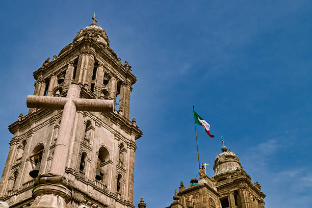 istock Mexico City Metropolitan Cathedral with Flag 2223996143