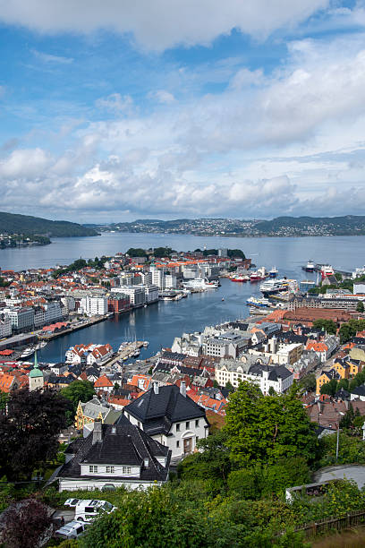 istock View over city and harbour, Bergen, Norway 2224005540