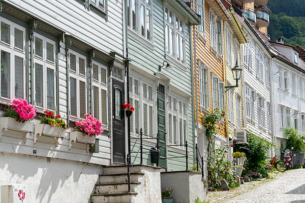 istock Wooden building facades, Bergen, Norway 2224005543