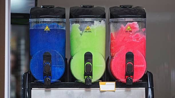 istock Frozen Sweet Slushy Slurpee Drink Mixing Machines 2224013343