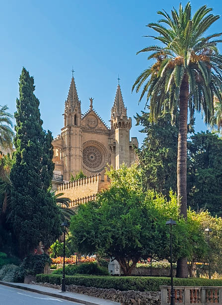 istock Cathedral front facade and towers, Palma de Mallorca, Spain 2224015219