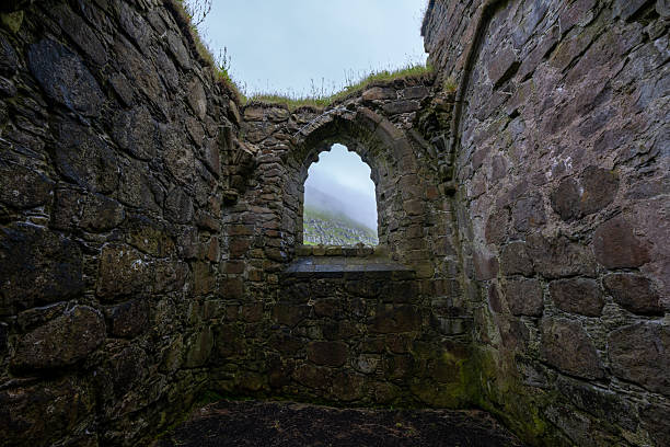 Magnus Cathedral (Kirkjubomururin) - Faroe Islands. It is a ruined cathedral in the village of Kirkjubour on the island of Streymoy in the Faroe Islands.
