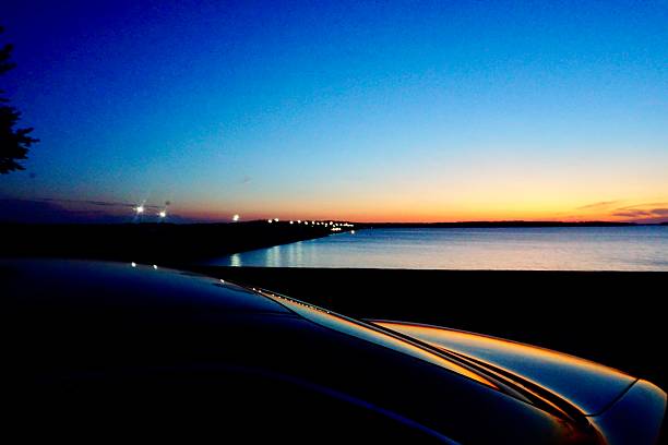 istock Cinematic Serenity: Drive-in Sunset Afterglow 2224025108