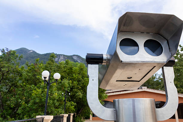 Binoculars at the lookout point
