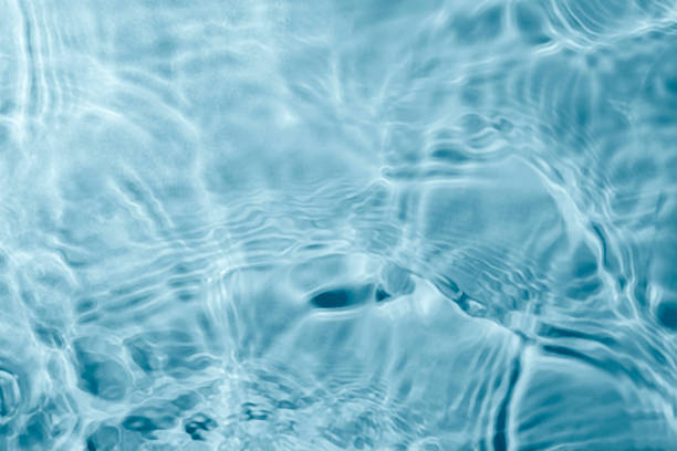 istock Blue water texture background. Clean transparent water surface with ripples. Summer concept. Flat lay 2224028219