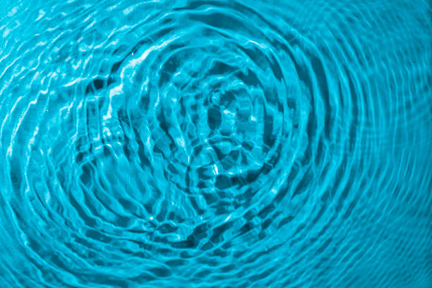 istock Blue water texture background. Clean transparent water surface with rings and ripples. Summer concept. Flat lay 2224028416