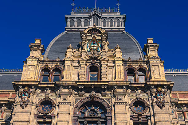 Buenos Aires, Argentina. Juny 29, 2025. The Palace of Running Waters (Palacio de las Aguas Corrientes), a water pumping station administered by Aysa, declared National Historic Monument of Argentina