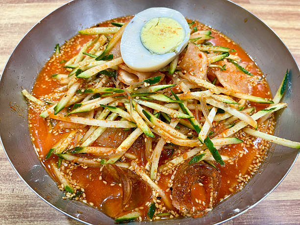 Seafood added to Korean instant ramen. Seafood Ramen