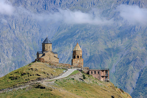 istock Gergeti Trinity Church, Stepantsminda, Georgia 2224032982