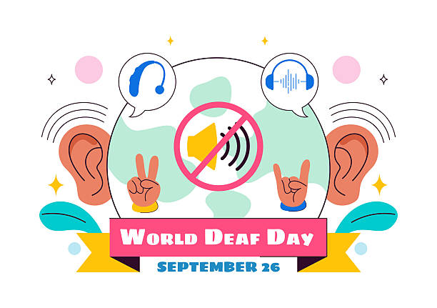 istock World Day of the Deaf Vector Illustration on September 26 to Raise Awareness About Hearing Loss Prevention and Ear Treatment in a Flat Background 2224035585