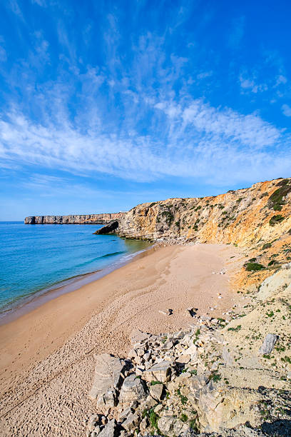 istock Praia da Mareta, a beach in Algarve protected by high cliffs (Portugal) 2224035855