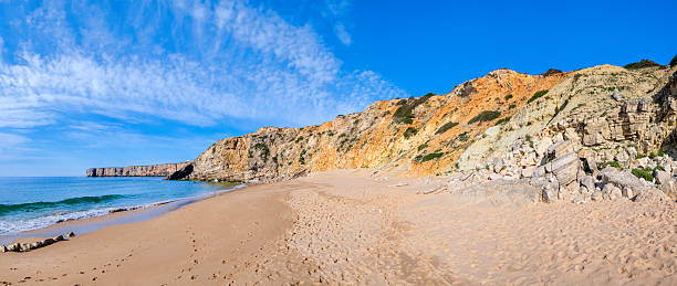 istock Praia da Mareta, a beach in Algarve protected by high cliffs (Portugal) 2224035958