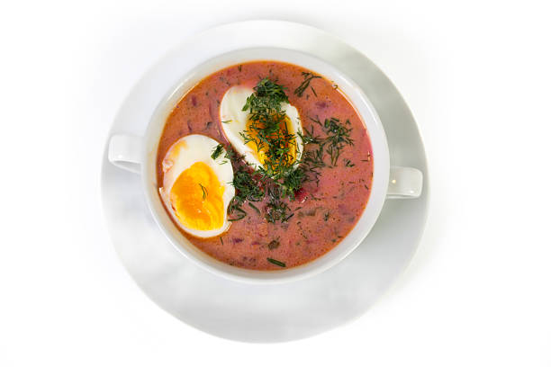 Summer beetroot soup, polish dish