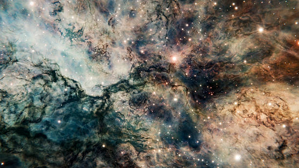 istock Colorful nebula cloud of gas and dust floating in deep space 2224049926