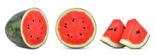 istock Slices of watermelon isolated on white 2224050565